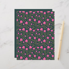 Garden Serenade Flat Paper Sheet