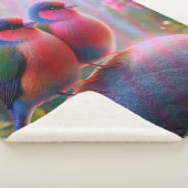 Garden Serenade Fleece Sherpa Blanket Sherpa Deken (3/4)