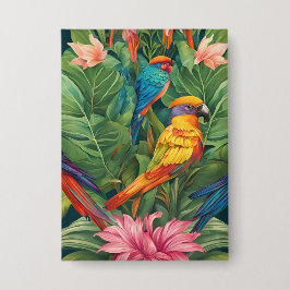 Garden Serenity: Vogel in bloei Button