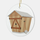 Garden Shed Keramisch Ornament (Links)