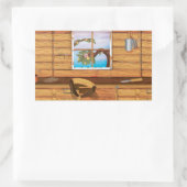 Garden Shed Rechthoekige Sticker (Tas)