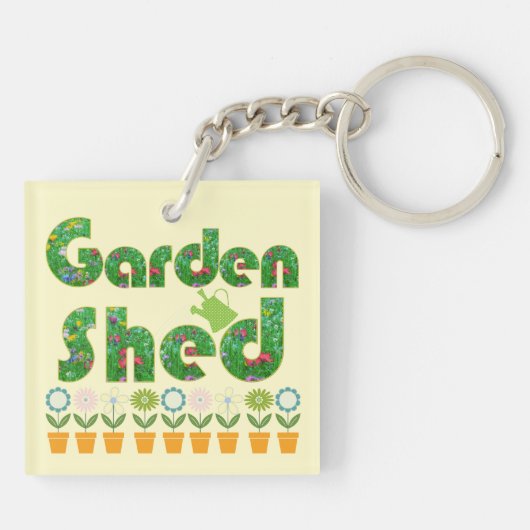 Garden Shed Sleutelhanger (Achterkant)