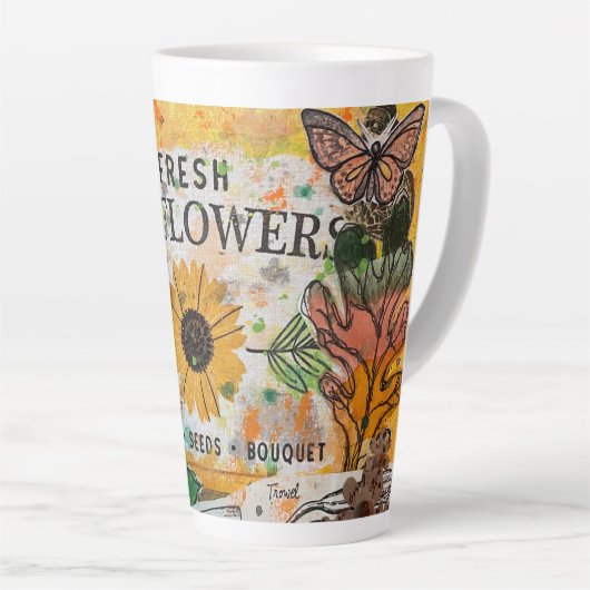Garden Shop Sunflower Latte Mok (Rechterhoek)