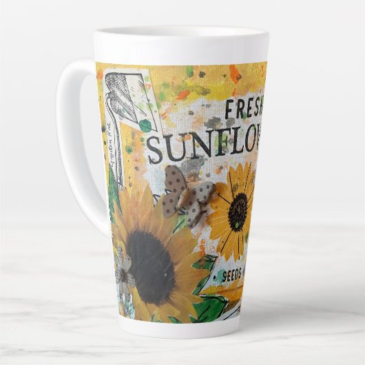 Garden Shop Sunflower Latte Mok (Linkerhoek)