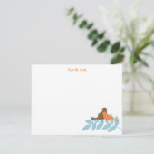 Garden Silhouettes Flat Dank je wel Kaart (Staand voorkant)