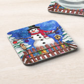 Garden Snowman Drankjes Onderzetter (Linkerzijde)