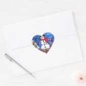Garden Snowman Hart Sticker (Envelop)