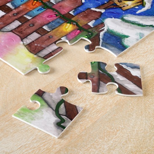 Garden Snowman Legpuzzel (Zijkant)
