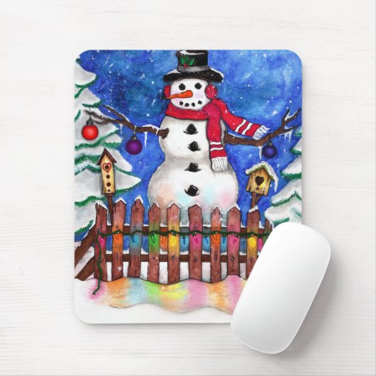 Garden Snowman Muismat (Met muis)