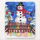 Garden Snowman Muismat (Voorkant)