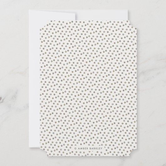 Garden Soiree Birthday Invitation - Mustard Kaart (Achterkant)