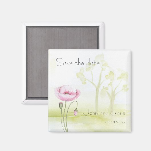 Garden Sparen de datum Magnet (Voorkant / Achterkant)