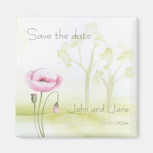 Garden Sparen de datum Magnet (Voorkant)