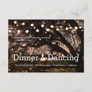 Garden Sparkle Reception Card Informatiekaartje