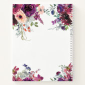 Garden Splash Floral Vrijgezellenfeest Gastenboek Notitieboek (Achterkant)