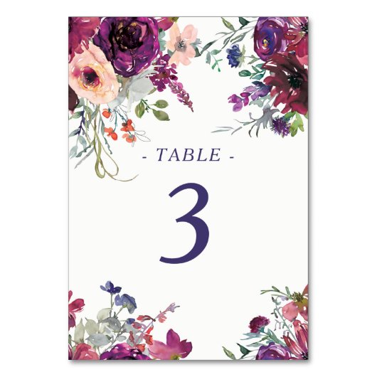 Garden Splash Modern Floral Wedding Kaart (Voorkant)