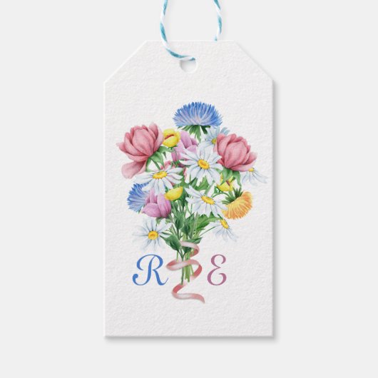Garden Spring Wedding Cadeaulabel (Voorkant)