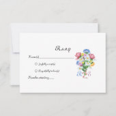 Garden Spring Wedding RSVP Kaartje (Voorkant)