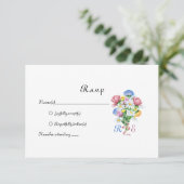Garden Spring Wedding RSVP Kaartje (Staand voorkant)