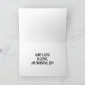 GARDEN SPRINGTIME JOY EN EASTER WISHES FEESTDAGEN KAART (Binnen)