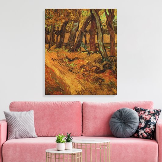 Garden St Paul Hospital Figuur door Vincent van Go Canvas Afdruk (Insitu (Woonkamer))