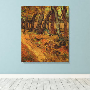 Garden St Paul Hospital Figuur door Vincent van Go Canvas Afdruk