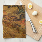 Garden St Paul Hospital Figuur door Vincent van Go Theedoek (Quarter Fold)