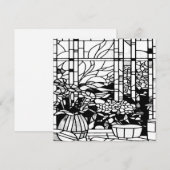 Garden Stained Glass  Feestdagenkaart (Voorkant / Achterkant)