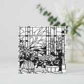 Garden Stained Glass  Feestdagenkaart (Staand voorkant)