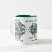 Garden Star (gepersonaliseerde mok) Tweekleurige Koffiemok (Voorkant links)