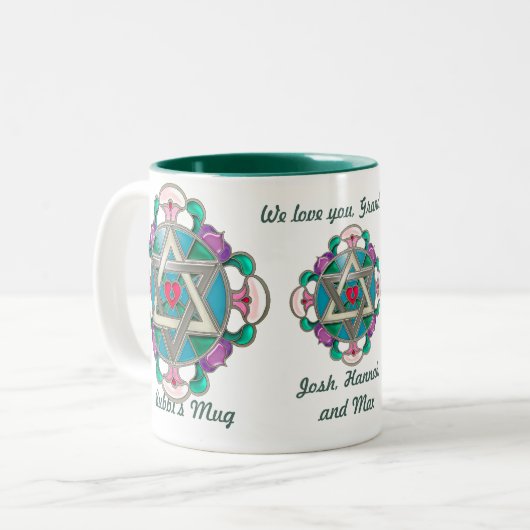 Garden Star (gepersonaliseerde mok) Tweekleurige Koffiemok (Voorkant links)