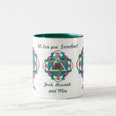 Garden Star (gepersonaliseerde mok) Tweekleurige Koffiemok (Center)