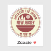 Garden State NJ - New Jersey Cadeau Sticker (Vel)