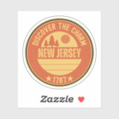 Garden State NJ - New Jersey Cadeau Sticker (Vel)