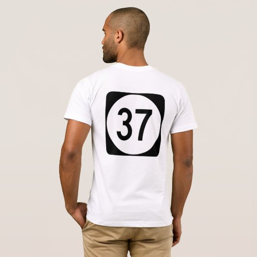 Garden State Parkway Exit 82 Route 37 T-shirt (Achterkant volledig)