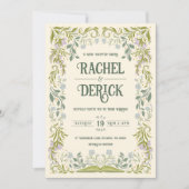 Garden Storybook Fairytale Wedding Invitation Kaart (Voorkant)