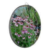Garden Stream Digitaal met Paarse Coneflowers Dartbord (Voorkant Links)