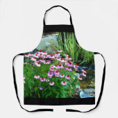 Garden Stream Digitaal met Paarse Coneflowers Schort (Voorkant)
