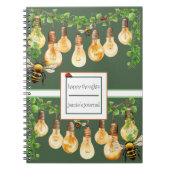 Garden String Lights met Bijen. Lieveheersbeestje, Notitieboek (Voorkant)