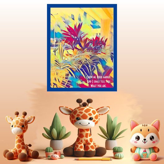 Garden Struik Inspiratie Quote Wall Abstract Art D Poster