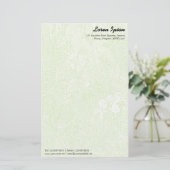Garden - Subtle Martian Green Briefpapier (Staand voorkant)