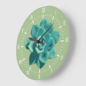 Garden Succulent White Roman Numerieke Naam Grote Klok (Hoek)