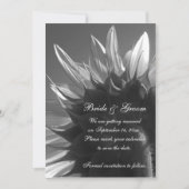 Garden Sunflower Wedding Save the Date Kaart (Voorkant)