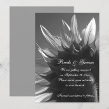 Garden Sunflower Wedding Save the Date