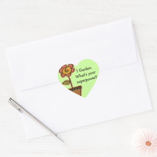 Garden Superpower Hart Sticker (Envelop)