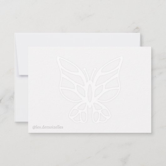 Garden Swag Fashionista Mode Illustratie Bedankkaart (Achterkant)