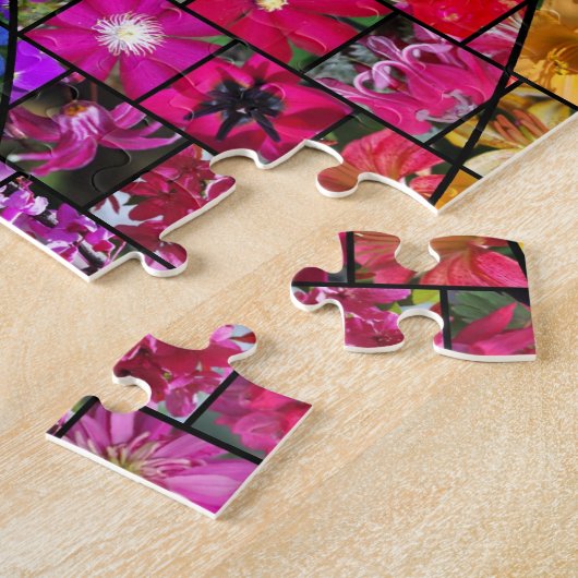 Garden Swirl Mosaic puzzle Legpuzzel (Zijkant)