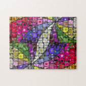 Garden Swirl Mosaic puzzle Legpuzzel (Horizontaal)