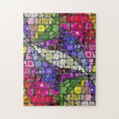 Garden Swirl Mosaic puzzle Legpuzzel (Verticaal)
