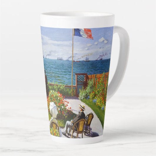 Garden te Sainte-Adresse, 1867 Claude Monet Latte Mok (Rechterhoek)